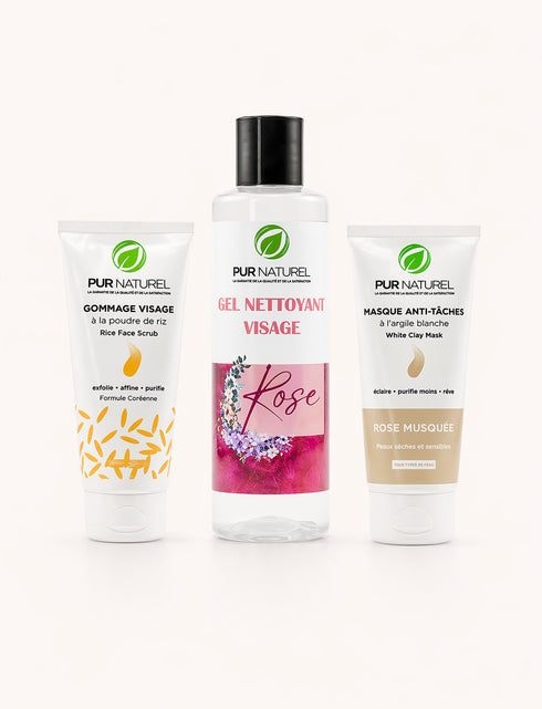 Pack Soin Visage Anti-taches, Peau fraîche, douce et éclatante