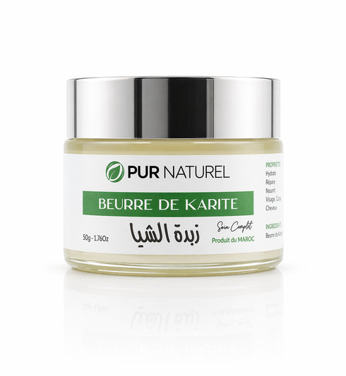 Beurre de Karité - 50g Soin complet – Visage, Corps & Cheveux